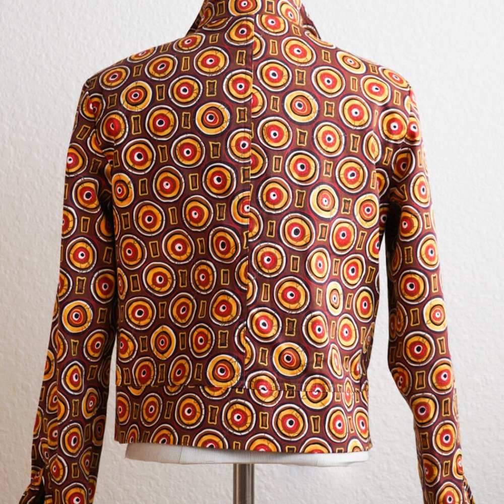 Multicolored Patterned Open Blazer - image 2